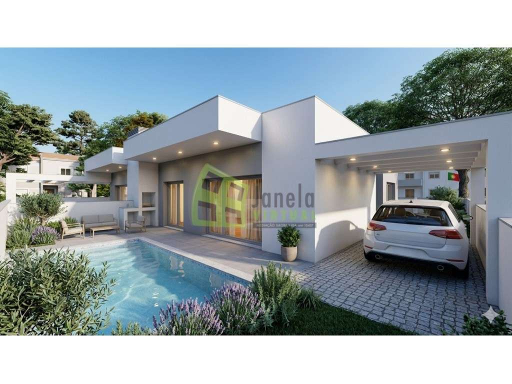 Moradia Geminada Térrea T3 com Piscina em Construção | Fernão Ferro - Grande imagem: 5/6
