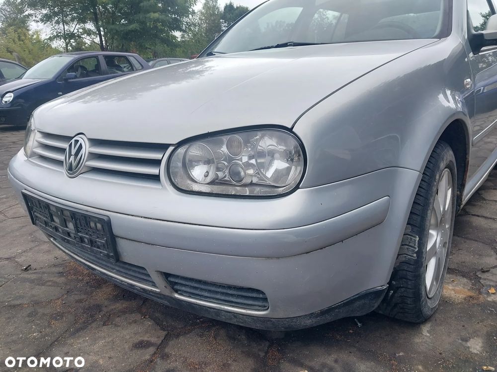 Przód kompletny Volkswagen Golf 4 IV kolor srebrny LB7Z maska zderzak lampa VALEO grill atrapa wzmocnienie czołowe pas chłodnica KOMPLET - 3