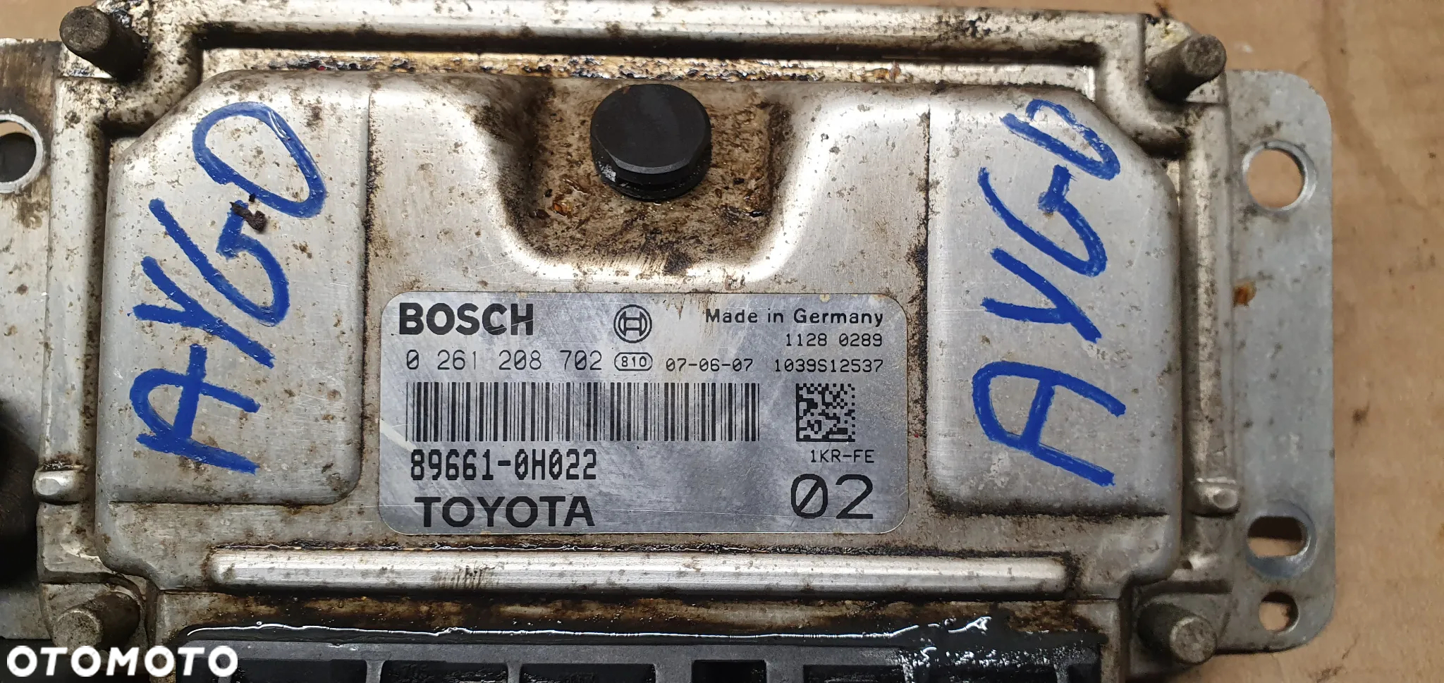 Komputer sterownik silnika Toyota Aygo 1.0 89661-0H022 0261208702 - 5