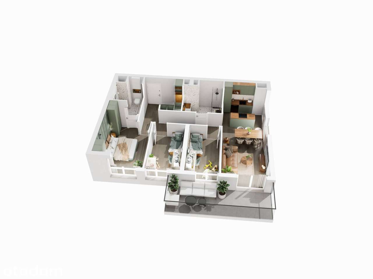 Piękny rodzinny apartament w dzielnicy portowej