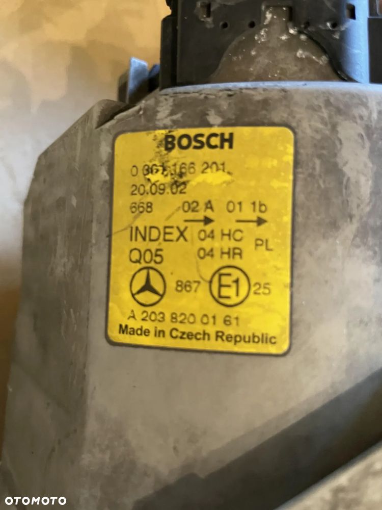 Lampa Mercedes W203 lewy prawa przód A2038200106 OE - 3