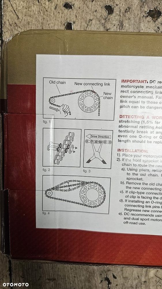 Zestaw napędowy Dyna Chain łańcuch DC525MSX2-G zębatki 16/41 Cagiva 1000 Navigator - 7