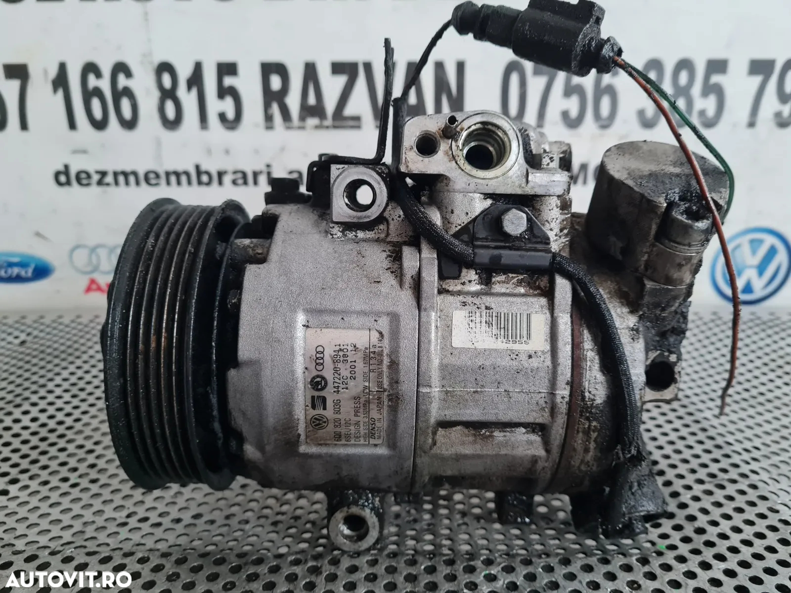 Compresor Clima Aer Conditionat AC Skoda Fabia 2 Roomster Praktik Seat Ibiza Vw Polo 6R An 2008-200 - 8