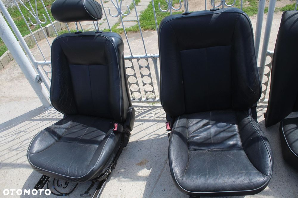 FOTELE KANAPA BOCZKI SKÓRA KOMPLET MERCEDES W210 SEDAN WENTYLOWANE - 9