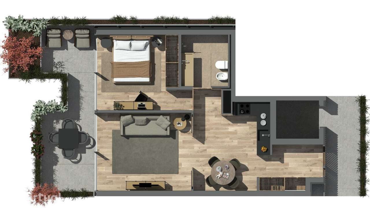 Apartamento T1 Mobilado com Varanda - Matosinhos, ao Norte Shopping - Grande imagem: 4/10