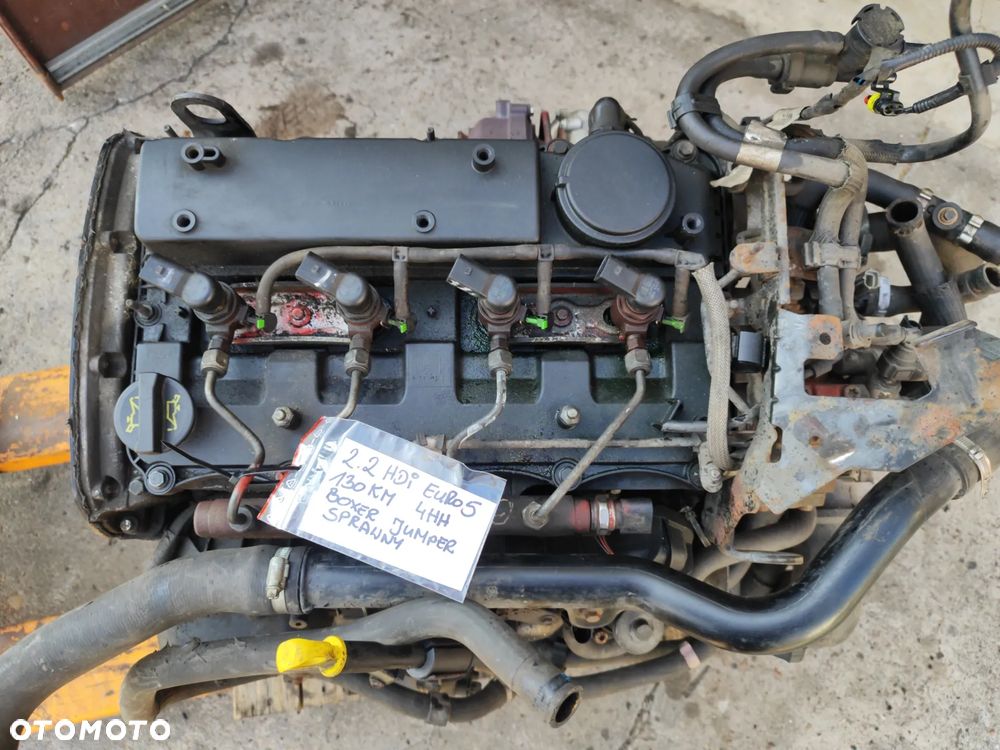 Silnik kompletny 2.2 HDI Euro 5 130KM 4HH do Peugeot Boxer Citroen Jumper II Lift 14- FILM z pracą, cały kompletny tak jak zamontowany w aucie