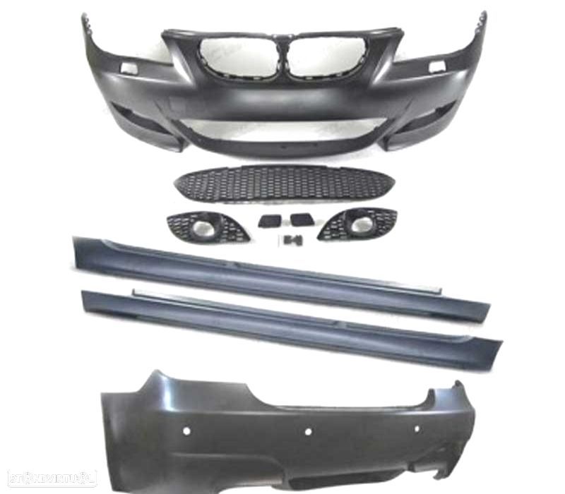 KIT CARROÇARIA BMW E60 03-07 COM LAVAFAROS LOOK M5 - 4