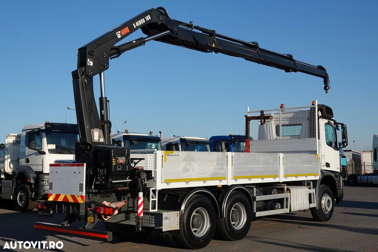 Mercedes-Benz AROCS 2633 / 6x4 / CUTIE - 6,5 M / HDS HIAB 188 b-3 inaltime: 11 M / EURO 6 / RADIO CONTROL / ROTATOR - 3