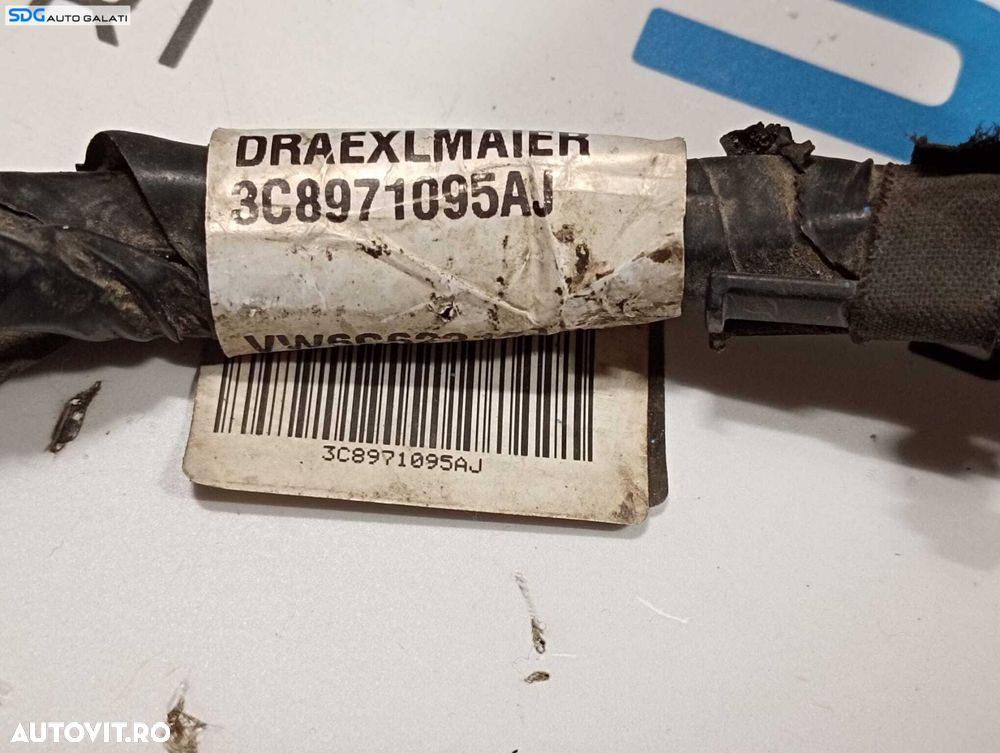 Cablaj Instalatie Electrica Senzori Parcare de pe Bara Spoiler Volkswagen Passat CC 2008 - 2012 Cod 3C8971095AJ [M6424] - 4