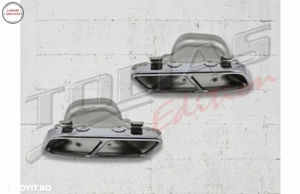 Ornamente pentru sistemul de evacuare Mercedes A-Class W176 (2012-2018) CLA W117 C- livrare gratuita - 1