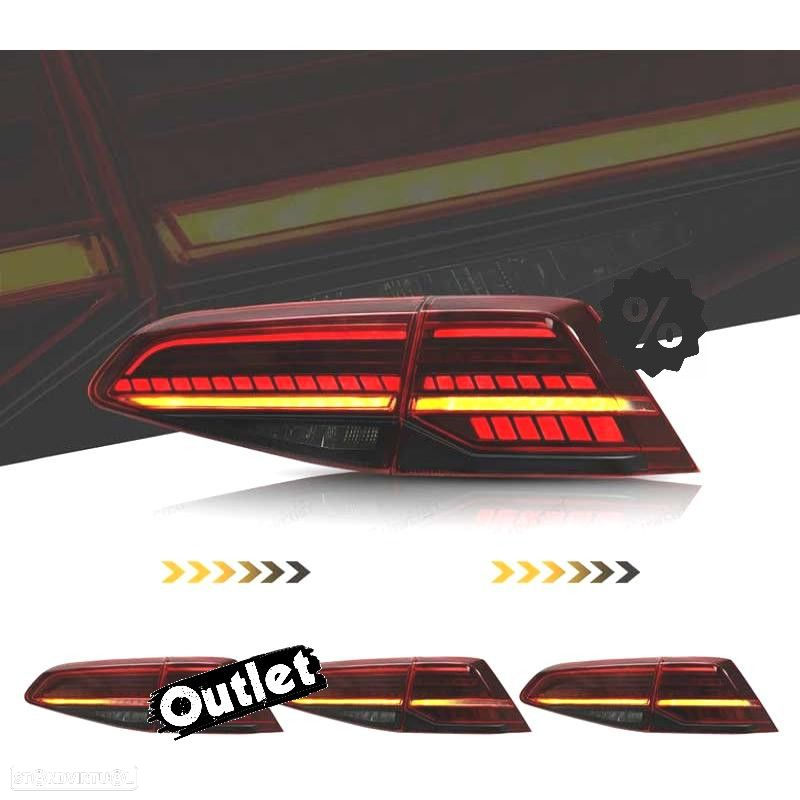 R012842C4 FARÓIS PARA VOLKSWAGEN VW GOLF 7 7.5 12-20 LOOK 7.5 COM INDICADOR LED - 10
