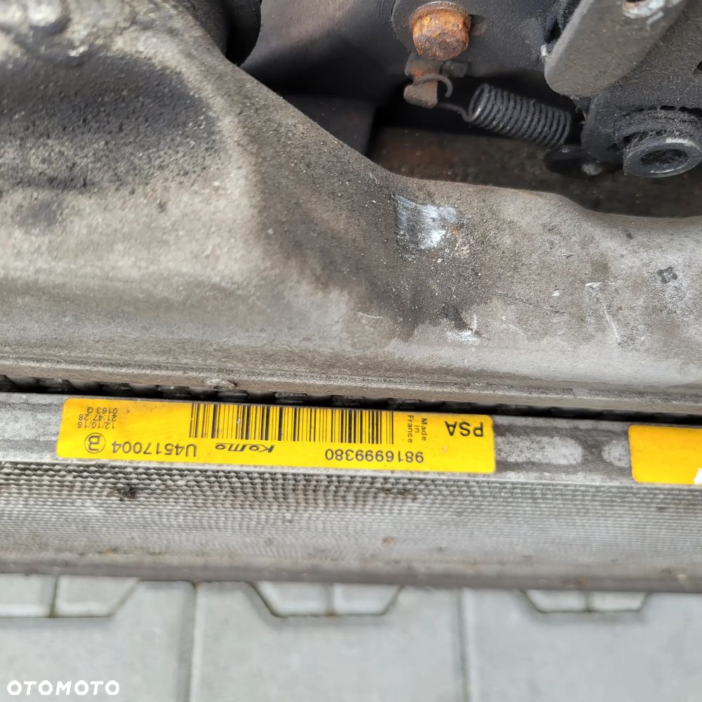 CITROEN C5 III X7 2.2 HDI LIFT PAS PRZEDNI WENTYLATORY CHŁODNICE - 9
