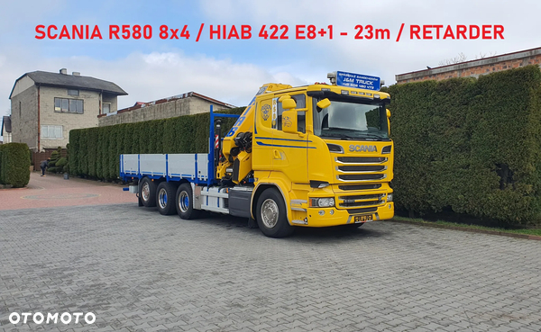 Scania R580 8x4 CRAN HIAB 422 E8+1 - 23m