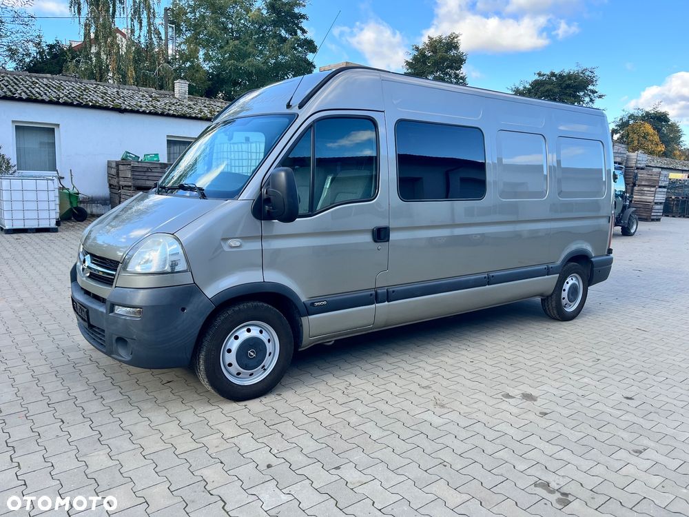 Opel Movano / L3H2 / Master / 2.5 D / 145 KM / brygadówka / doka / 6 osób / klima / WEBASTO / z Niemiec / Super stan - 8