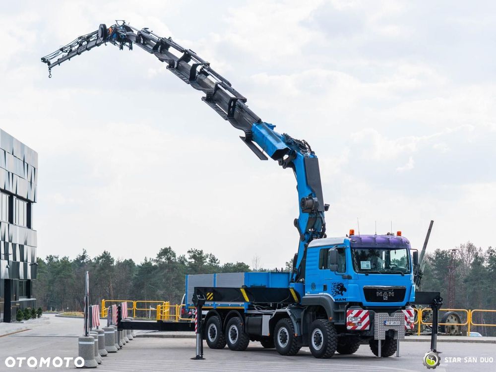 MAN TGA 41.480 8x8 PALFINGER PK 100002 HDS Żuraw Fly Jib Wciągarka - 9