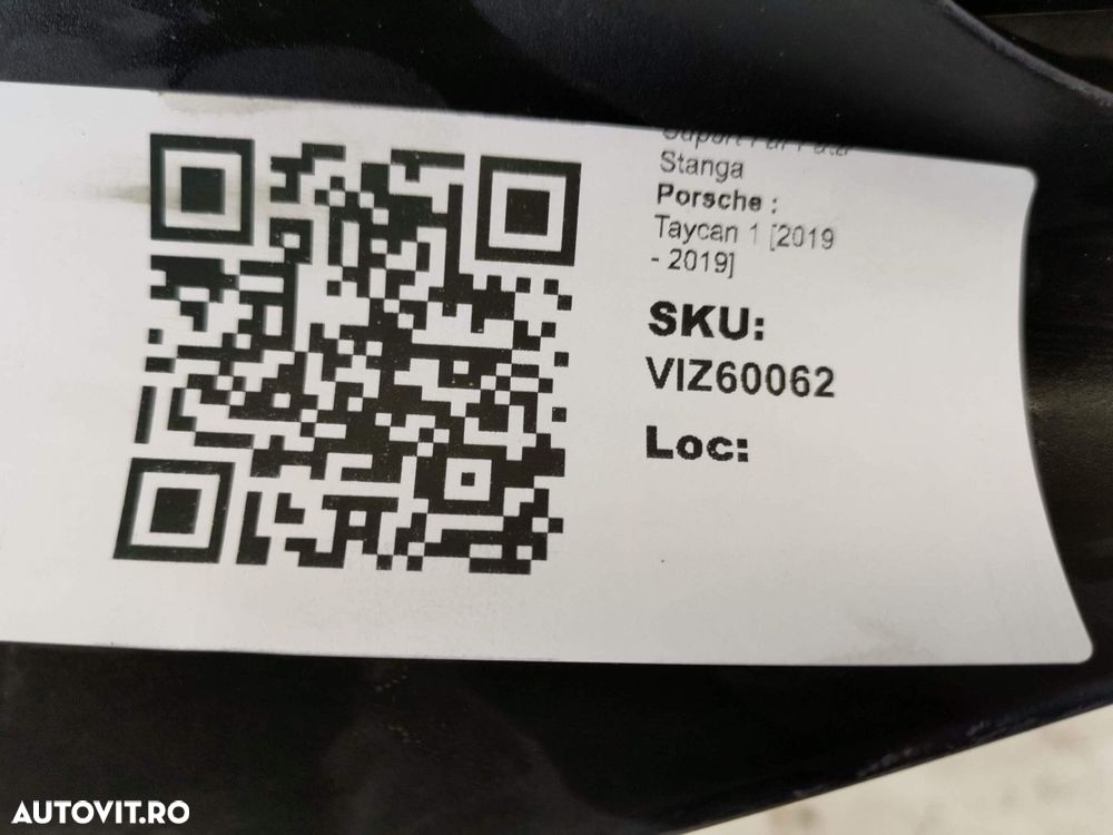 Suport Far Fata Stanga Porsche  Taycan 1 [2019 - 2019] Original In Sta - 8