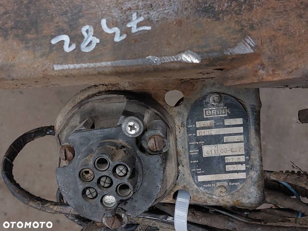 HAK HOLOWNICZY + TABLICZKA + WIĄZKA PEUGEOT PARTNER I BERLINGO I - 2