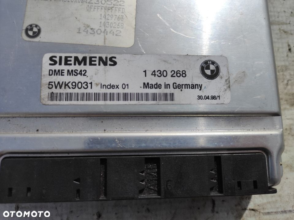 BMW E46 2.5i 2.8i 2.0i M52 Sterownik Silnika 1430268 MS42 - 2
