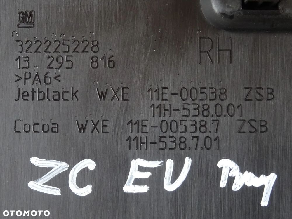 OPEL ZAFIRA C TOURER SCHOWEK FOTELA POD FOTEL LEWY PRAWY KIEROWCY PASAŻERA - 4