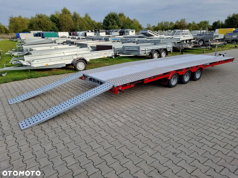 TA-NO Scorpio 55 PREMIUM laweta 3 osiowa 5.5m 3500kg DMC najazdy niski załadunek - 5