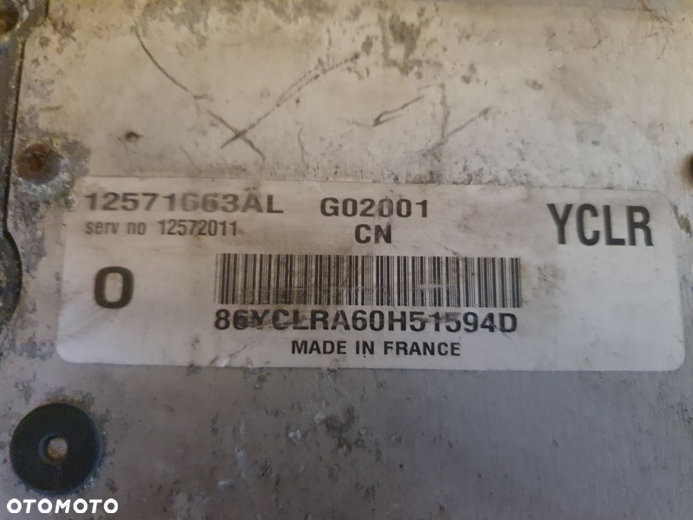 KOMPUTER STEROWNIK SILNIKA SAAB OPEL 2.2 12572011 - 2