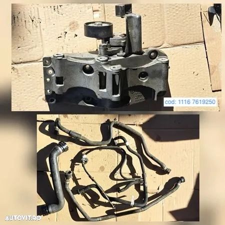Anexe motor B47 BMW alternator capac chiuloasa termoflot bujie incandescenta pompa inalta presiune suport alternator - 6