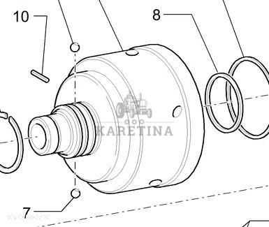 New Holland T7000 T7030 Kosz Sprzęgłowy Obudowa Sprzęgła Przekładni CZĘŚCI 47123296 - 1