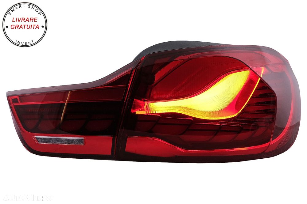 Stopuri OLED BMW Seria 4 F32 F33 F36 M4 F82 F83 (2013-03.2019) Rosu cu Semnal Dina- livrare gratuita - 10