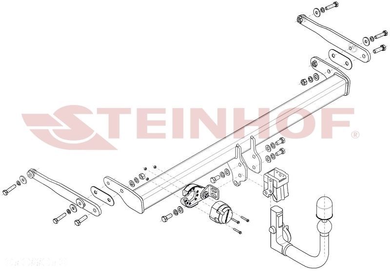 Wypinany hak holowniczy + Moduł 7 pin do Ford Focus IV Kombi od 2018 - 2
