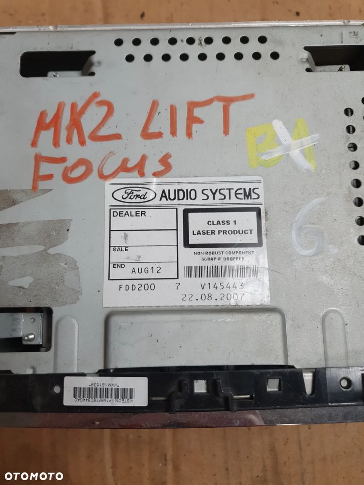 } FOCUS MK2 04-08 RADIO CD 7M5T18C815BA 6000CD - 2
