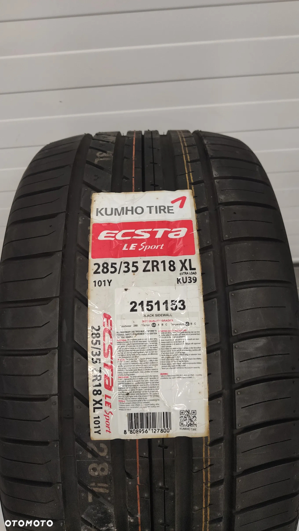 Kumho 285/35z R18 LEsprot+ 101Y 2018r.