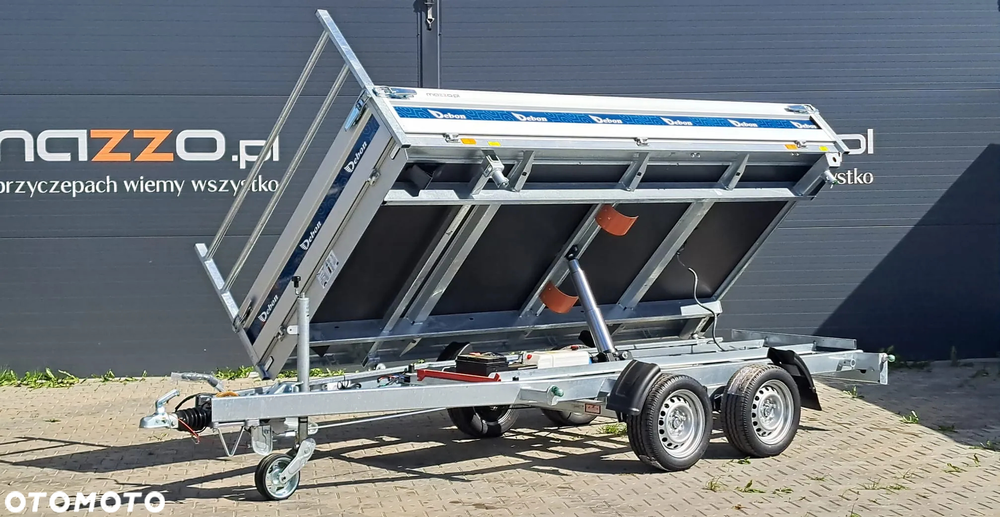 Debon Przyczepa wywrotka 360x180x35 cm DMC3500kg POMPA ELEKTRYCZNA, WYWROT NA 3 STRONY! Solidna i wytrzymała - 5
