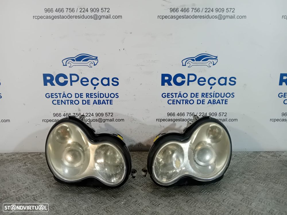 .Óticas Farois Frente Frontais Mercedes Benz Class C W203 Xénon