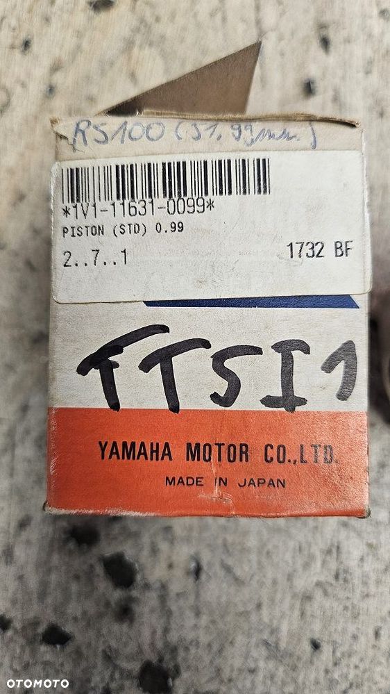 Oryginalny Tłok Yamaha RS100 / RS125  1V1-11631-00-99 - 2