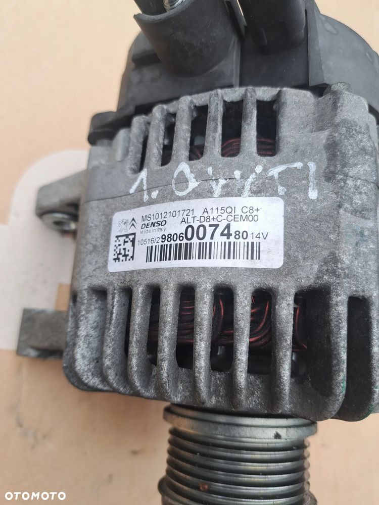 Peugeot 208 I lift alternator 1.0 vvti 9806007480 citroen - 2