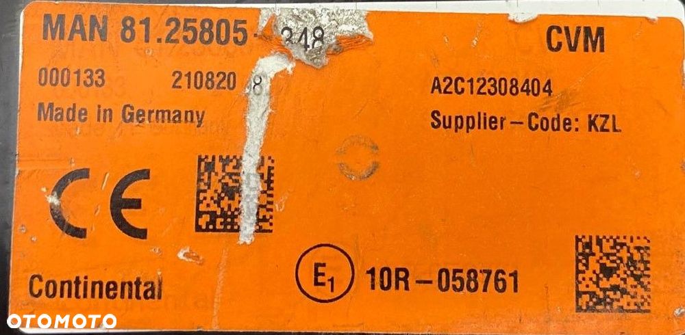 APARAT STERUJĄCY / STEROWNIK / KOMPUTER CVM MAN TGX TGS 81.25805-7348 - 3