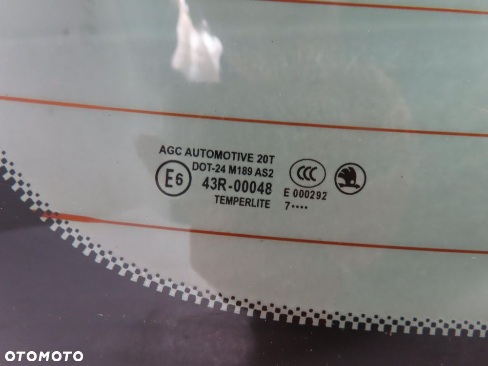 SZYBA TYLNA SKODA FABIA II KOMBI - 7