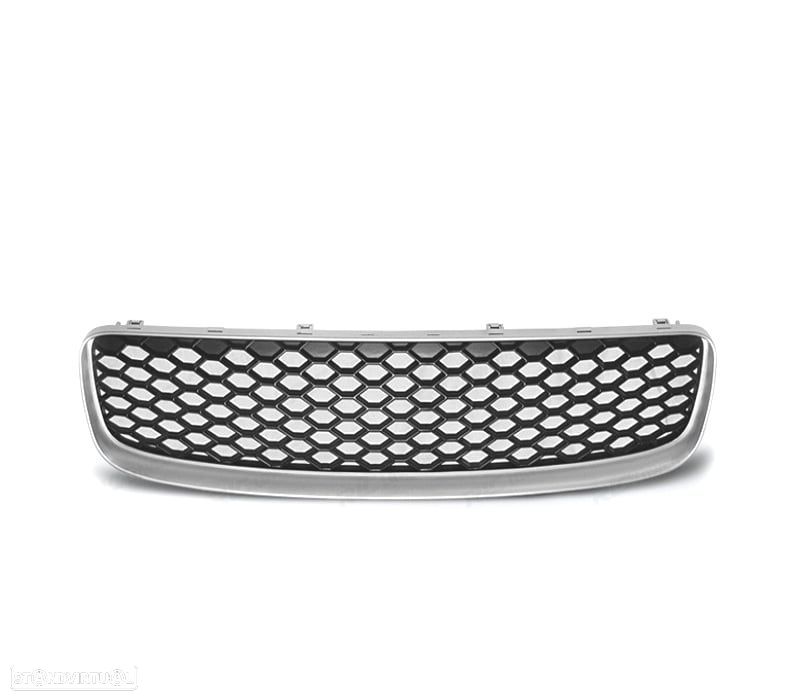 GRELHA FRONTAL AUDI TT 98-05 LOOK RS CINZA CLARO - 1