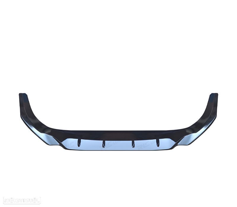 SPOILER LIP VOLKSWAGEN VW GOLF 7 7.5 12-20 LOOK CS PRETO BRILHANTE - 2