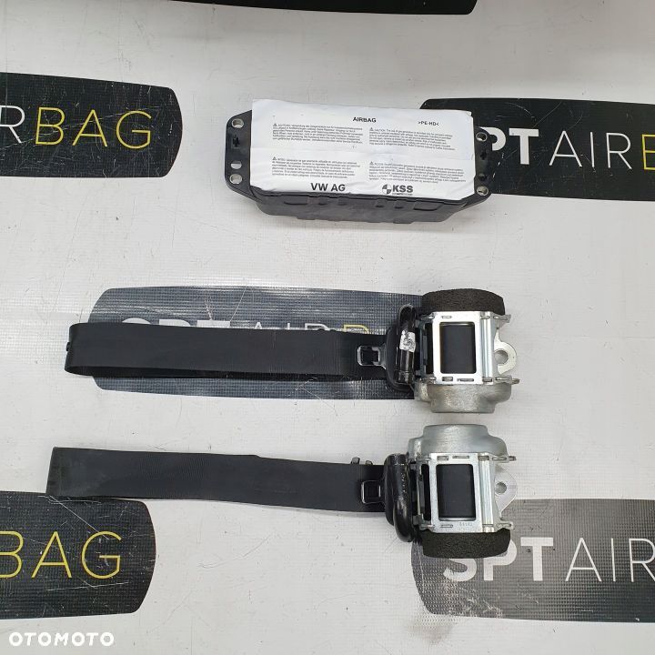 VW TOUAREG 3 LIFT DESKA ROZDZIELCZA KONSOLA KOKPIT PULPIT PODUSZKI AIRBAG AIR BAG PASY KIT SET - 8
