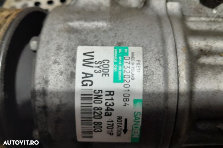 Compresor AC 5N0820803 5N0820803 Volkswagen VW Golf 6 [2008 - 2015] H - 4