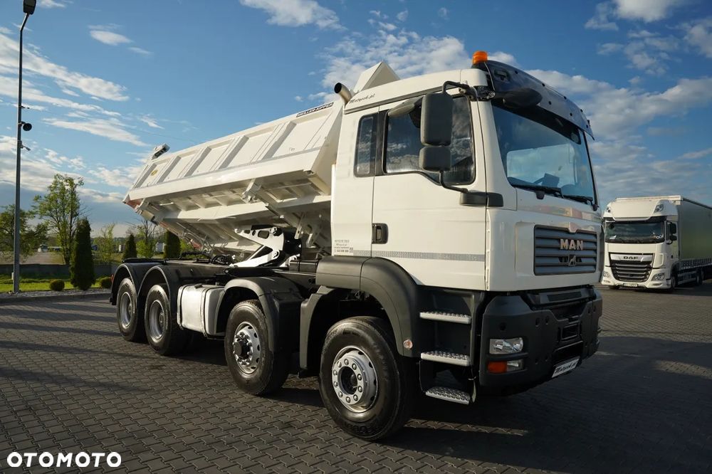 MAN TGA 35.480 / 8x6 / WYWROTKA 2 STRONNA / HYDROBURTA / MEILLER KIPPER / MANUAL / KAMERA - 14
