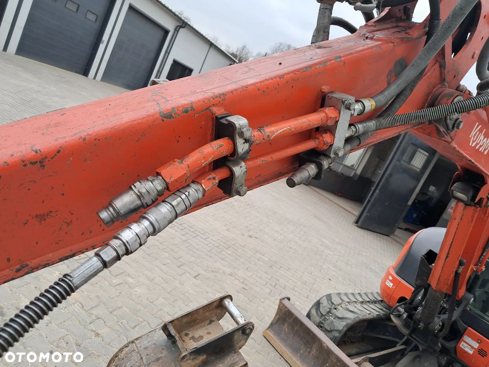 Kubota u48-4 waga 5t TON skarpówka hydrauliczna * 2019r * sprawne oświetlenie  *dodatkowe linie hydrauliczne 2 łyżki lusterka minikoparka u55 kx57 u50 instrukcja PL Red KEY Yanmar Cat JCB Tekeuchi Kubota - 5