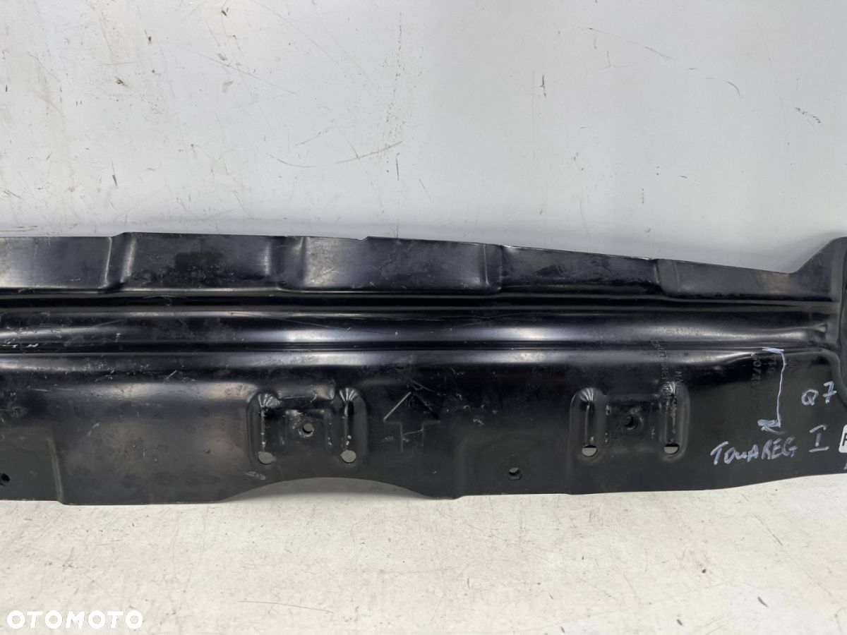 Belka zderzaka VW Touareg I 7L Audi Q7 4L 02-10r. przednie dolne wzmocnienie pod chłodnice przód - 6