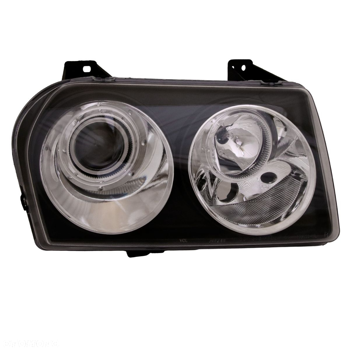 Reflektory Lampy kpl Tuning Soczewka Czarne Black Chrysler 300 300c 2004-10 - 2