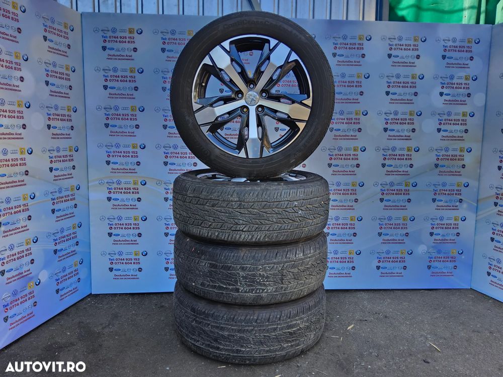 Jante aliaj Peugeot 3008 R18 308 508 5008 Citroen c4 c5 jante cu anvelope 225/55/r18 continental - 4