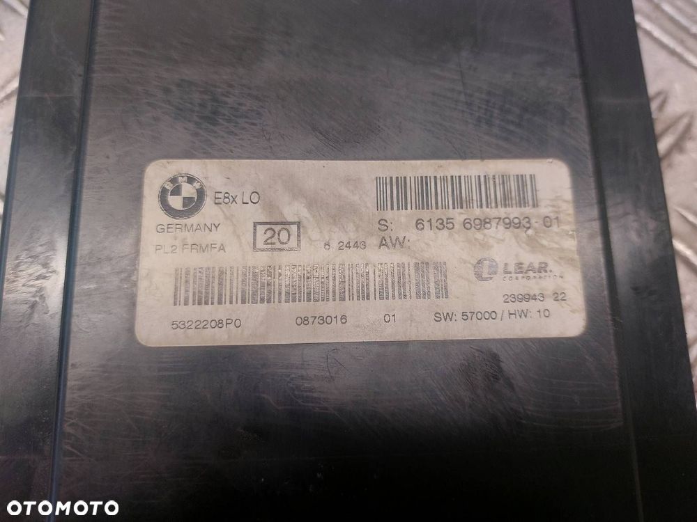 MODUŁ STEROWNIK ŚWIATEŁ BMW E87 118d 6987993 - 5