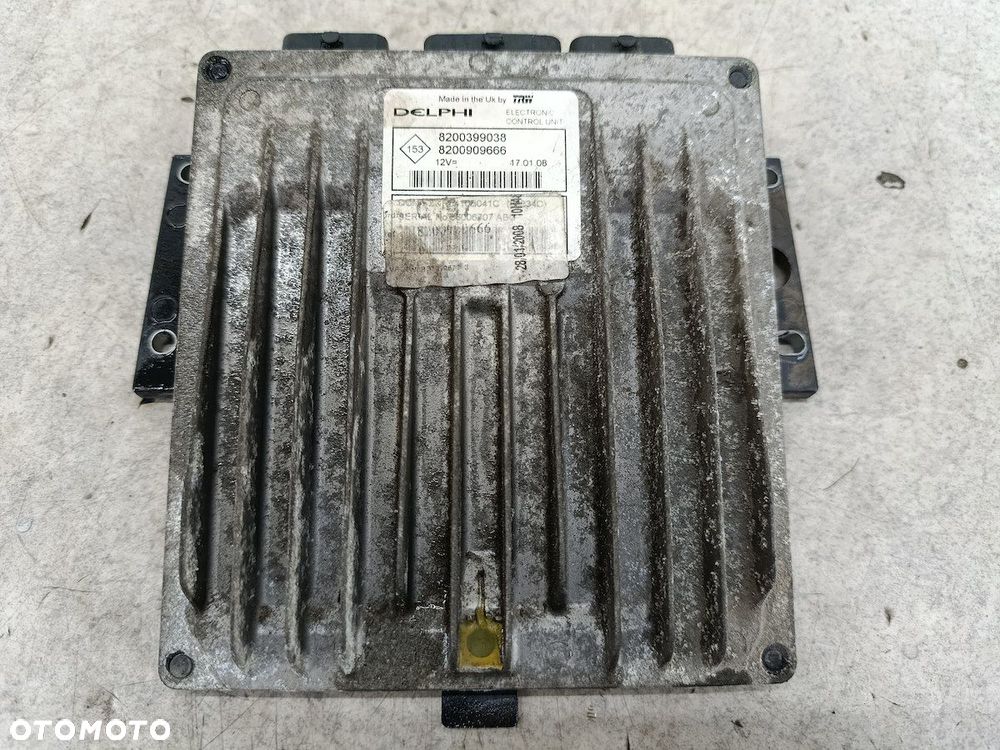 KOMPUTER, STEROWNIK RENAULT KANGOO II 8200399038  8200909666 1.5 DCI 86KM - 1