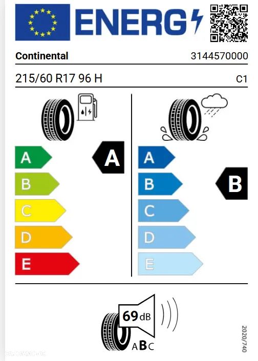 Nowe opony letnie Continental 215/60 R17 EcoContact 7  96H - 6