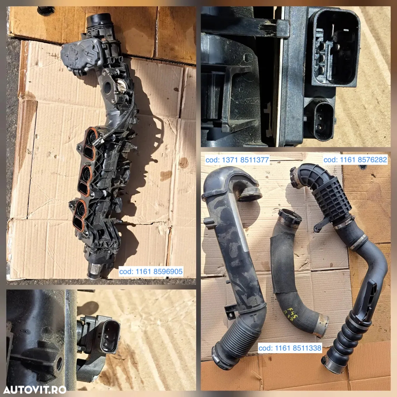 Filtru particule pompa apa capac motor galerie admisie furtune aer conducta lichid racire bmw 216 active tourer F45  B37 - 6